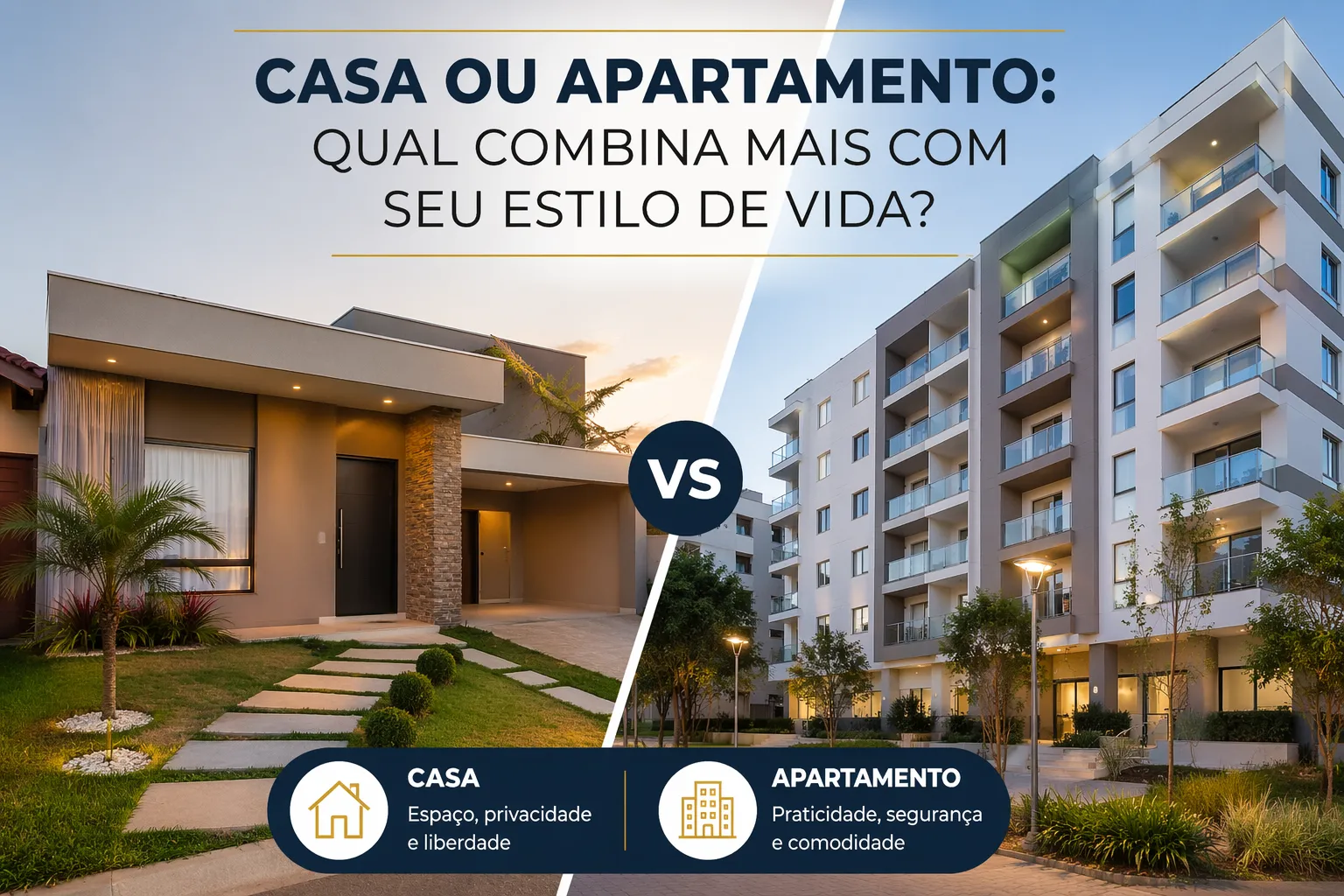 Casa ou apartamento: qual combina mais com seu estilo de vida?
