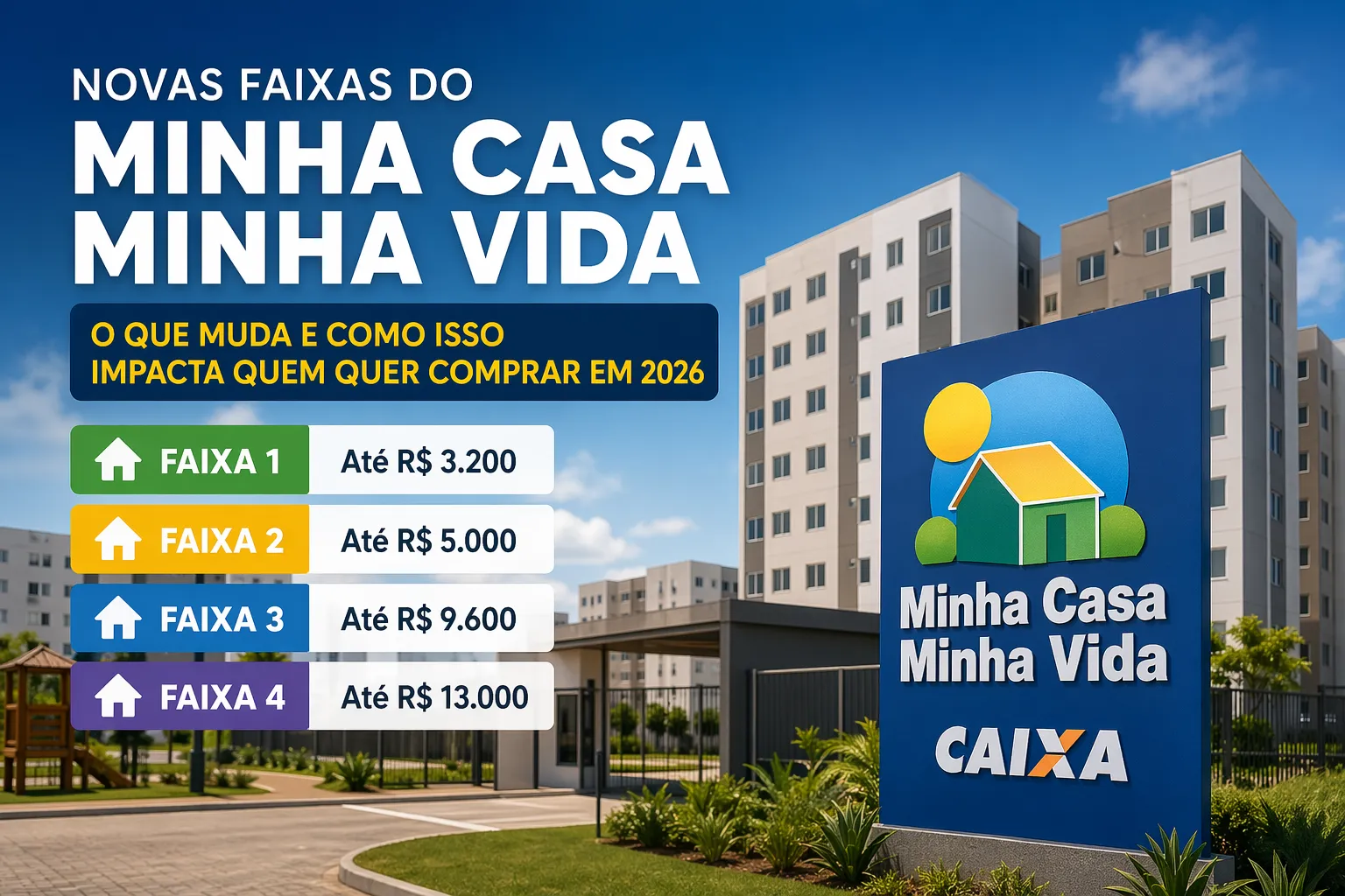 Novas faixas do Minha Casa Minha Vida: o que muda e como isso impacta quem quer comprar em 2026